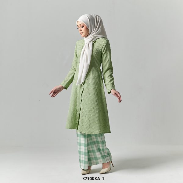 Kebarung Anggerik in Asparagus Green (K790KKA-1) - Image 2