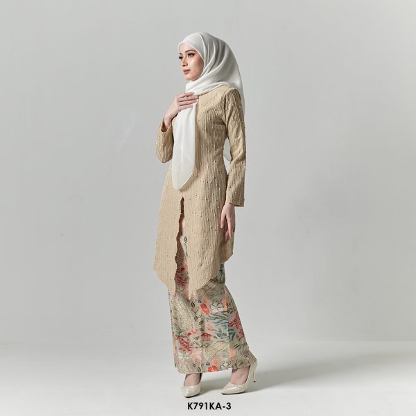 Kebaya Anggun 2.0 in Khaki (K791KA-3) - Image 2