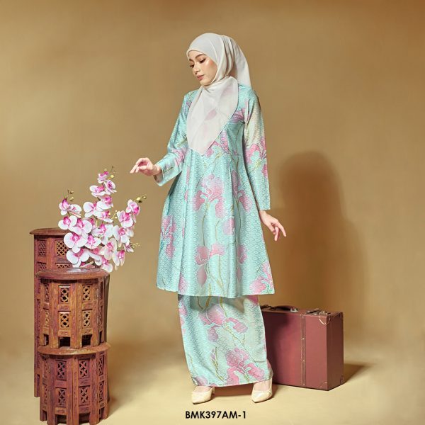 Ameera Kurung in Ice Mint (BMK397AM-1) - Image 2
