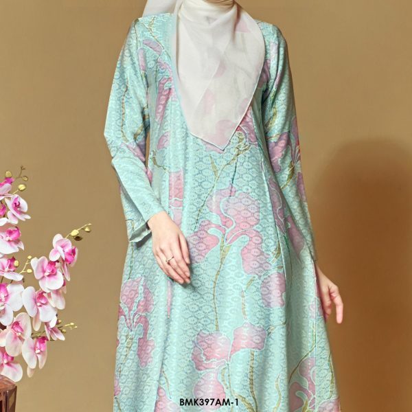 Ameera Kurung in Ice Mint (BMK397AM-1) - Image 4