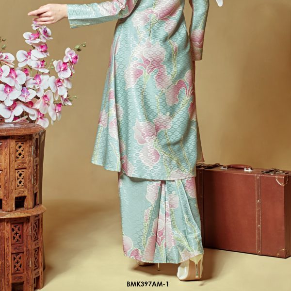 Ameera Kurung in Ice Mint (BMK397AM-1) - Image 3
