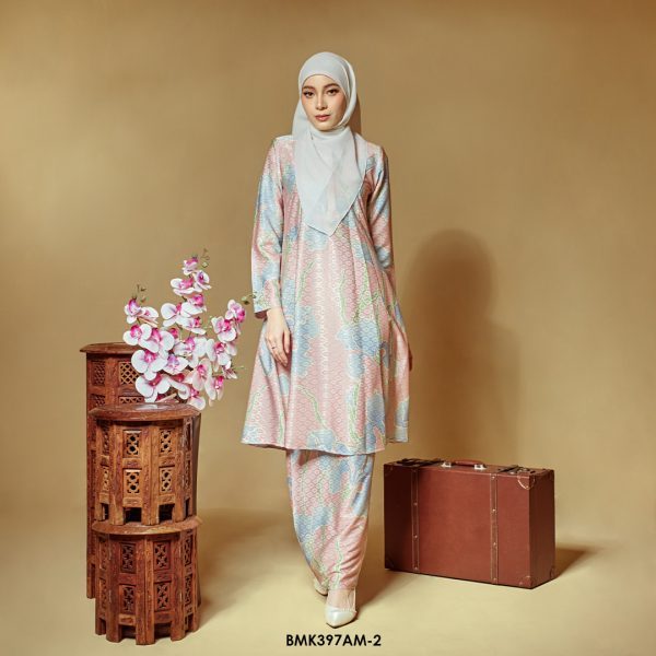 Ameera Kurung in Bubblegum Pink (BMK397AM-2)