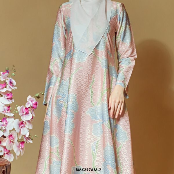 Ameera Kurung in Bubblegum Pink (BMK397AM-2) - Image 4