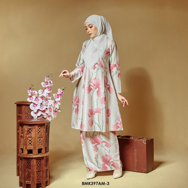 Ameera Kurung in Cream (BMK397AM-3) - Image 2