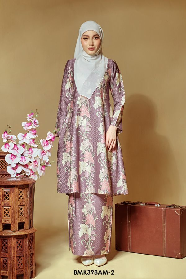 Ameera Kurung in Dusty Purple (BMK398AM-2)