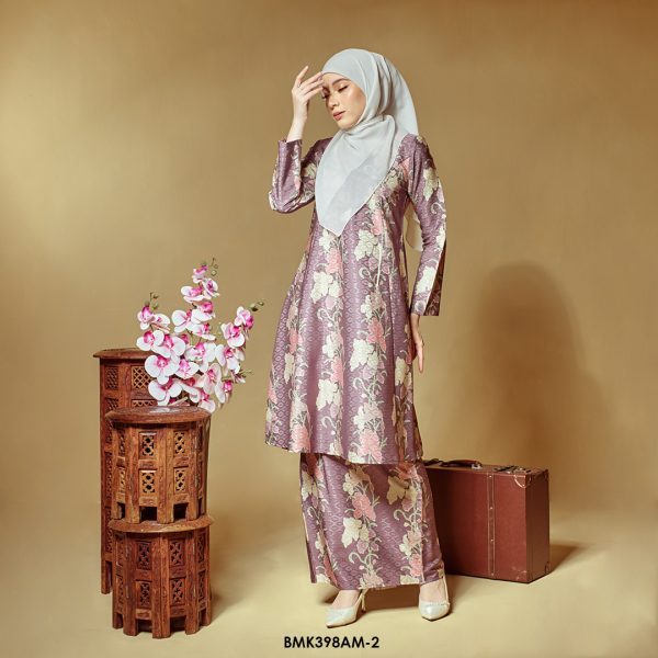 Ameera Kurung in Dusty Purple (BMK398AM-2) - Image 2
