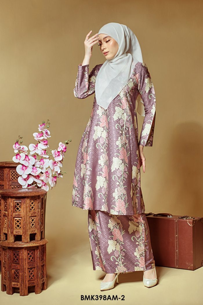 Ameera Kurung in Dusty Purple (BMK398AM-2)