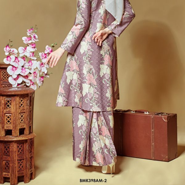 Ameera Kurung in Dusty Purple (BMK398AM-2) - Image 3