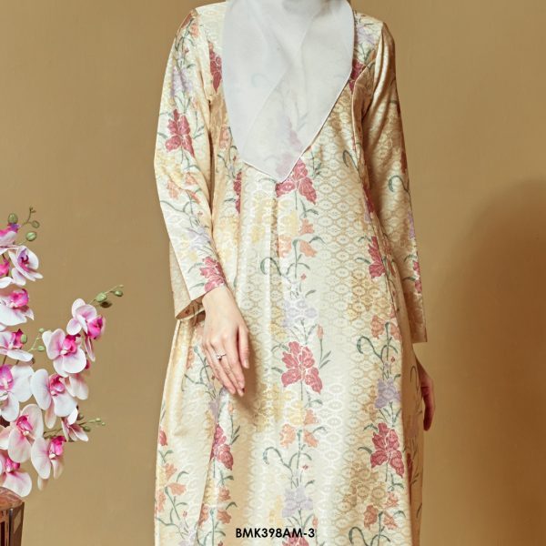 Ameera Kurung in Cream (BMK398AM-3) - Image 4