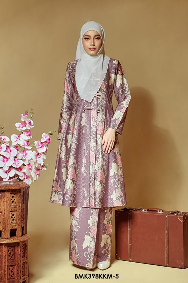 Kebarung Batiq Mia 3.0 Ribbon in Dusty Purple (BMK398KKM-5)