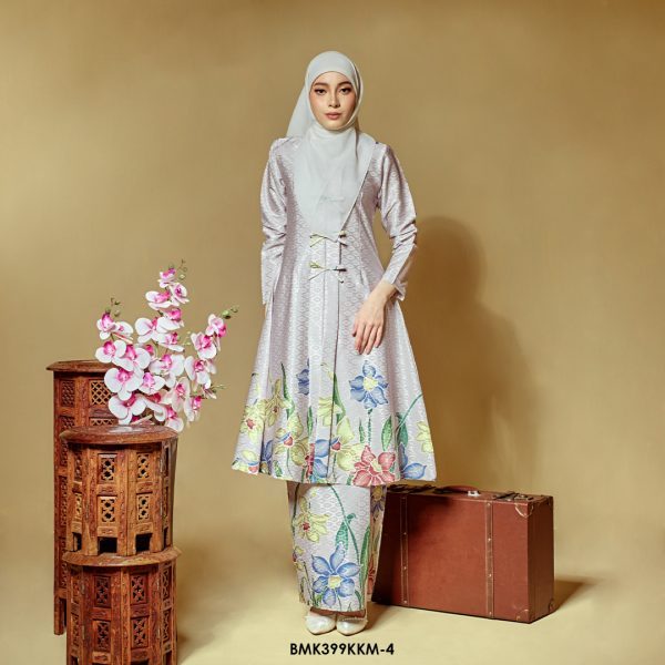 Kebarung Batiq Mia 3.0 Ribbon in Silver (BMK399KKM-4)