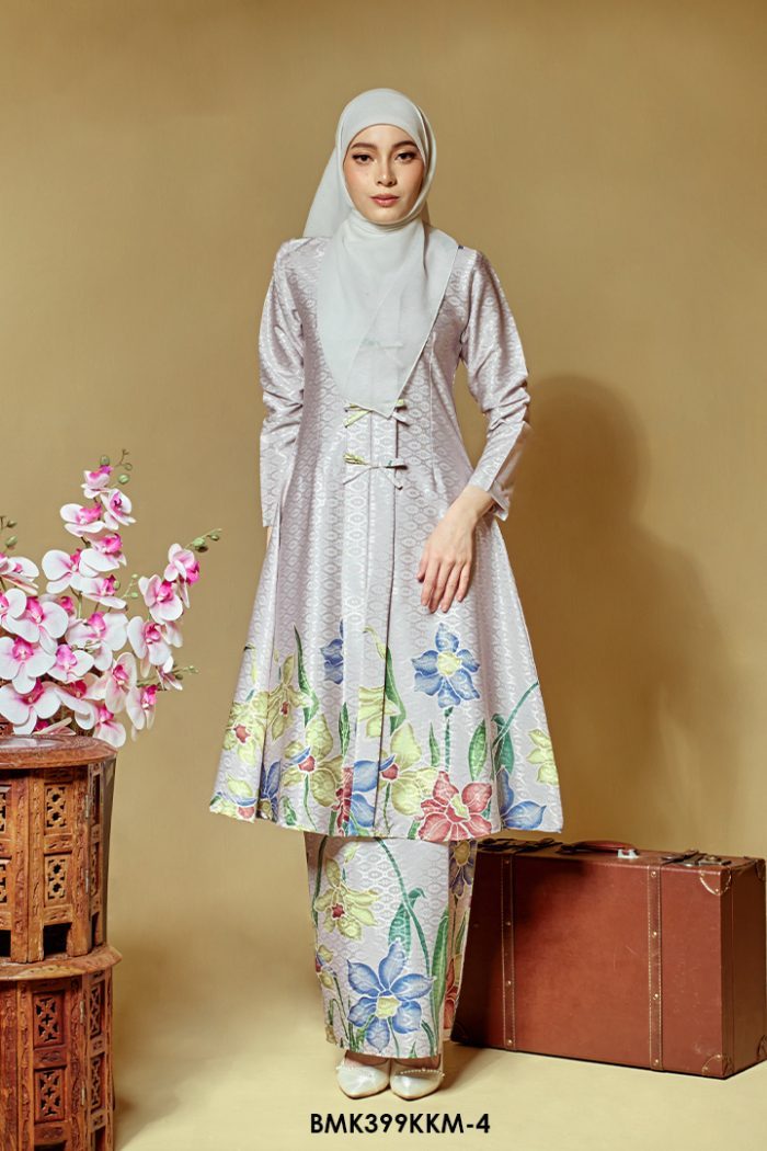 Kebarung Batiq Mia 3.0 Ribbon in Silver (BMK399KKM-4)
