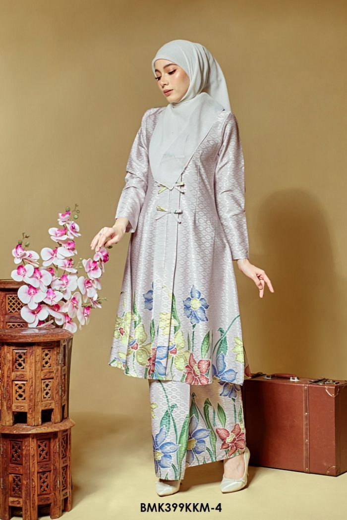 Kebarung Batiq Mia 3.0 Ribbon in Silver (BMK399KKM-4)