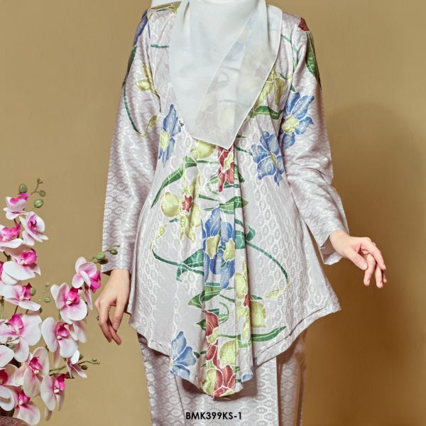 Kebaya Saloma in Silver (BMK399KS-1) - Image 3