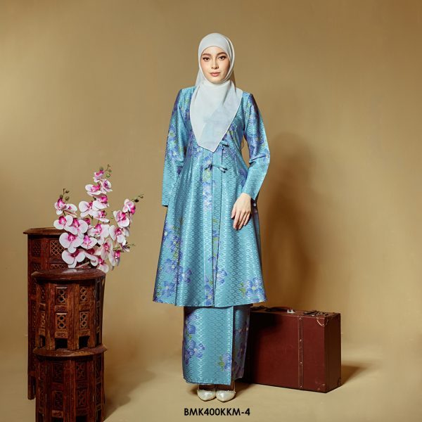 Kebarung Batiq Mia 3.0 Ribbon in Aqua Blue (BMK400KKM-4)