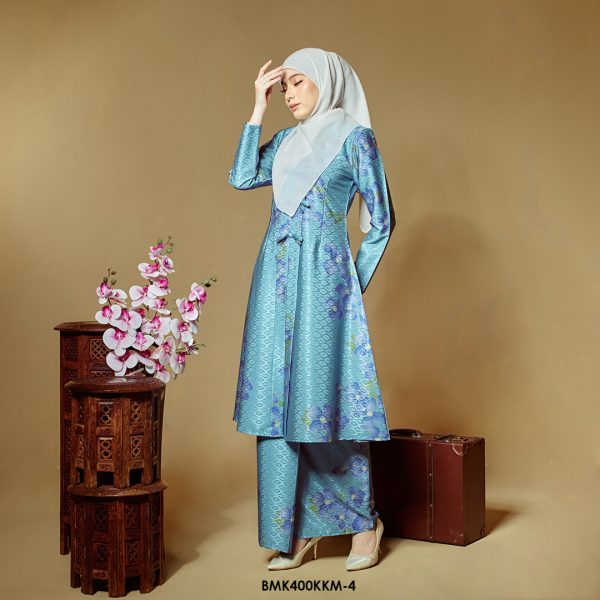 Kebarung Batiq Mia 3.0 Ribbon in Aqua Blue (BMK400KKM-4) - Image 2
