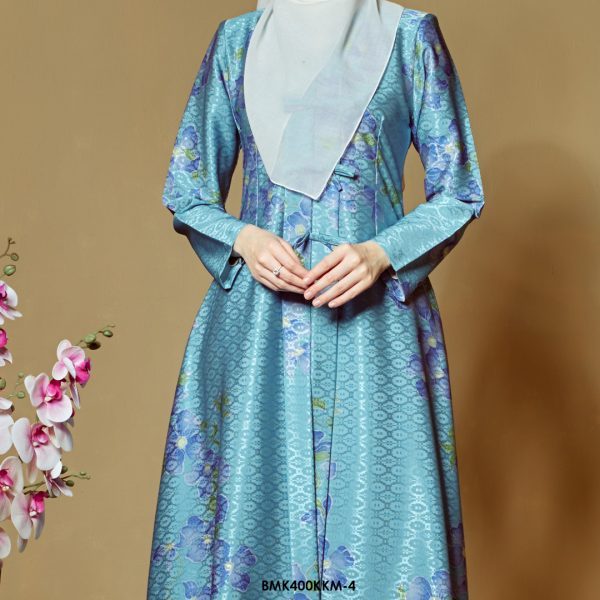 Kebarung Batiq Mia 3.0 Ribbon in Aqua Blue (BMK400KKM-4) - Image 3