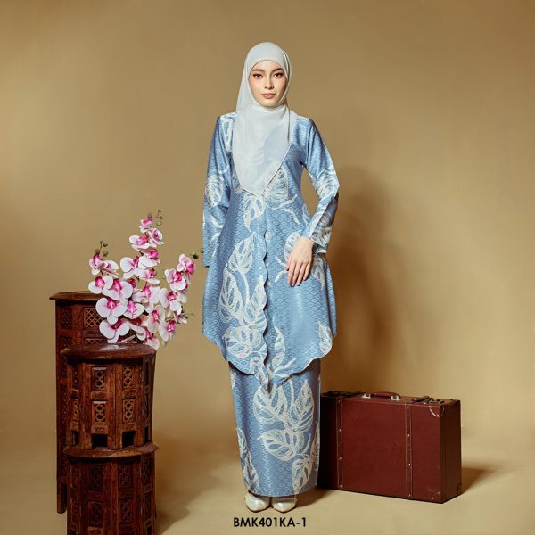Kebaya Anggun 2.0 in Dusty Blue (BMK401KA-1)