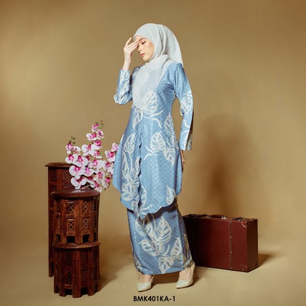 Kebaya Anggun 2.0 in Dusty Blue (BMK401KA-1) - Image 2