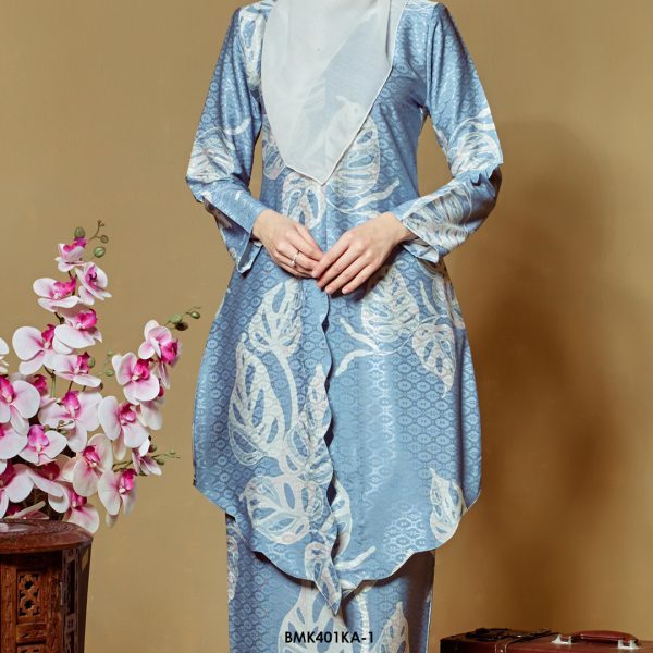 Kebaya Anggun 2.0 in Dusty Blue (BMK401KA-1) - Image 3