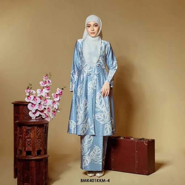 Kebarung Batiq Mia 3.0 Ribbon in Dusty Blue (BMK401KKM-4)