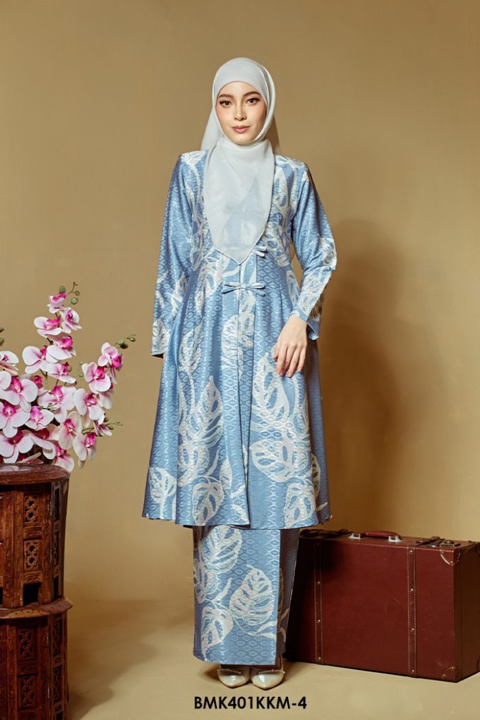 Kebarung Batiq Mia 3.0 Ribbon in Dusty Blue (BMK401KKM-4)