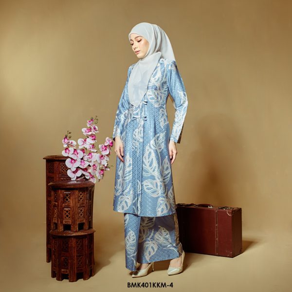 Kebarung Batiq Mia 3.0 Ribbon in Dusty Blue (BMK401KKM-4) - Image 2