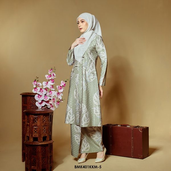 Kebarung Batiq Mia 3.0 Ribbon in Sage Green (BMK401KKM-5) - Image 2