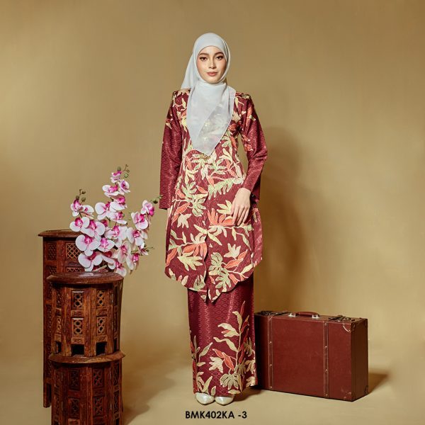 Kebaya Anggun 2.0 in Maroon (BMK402KA-3)