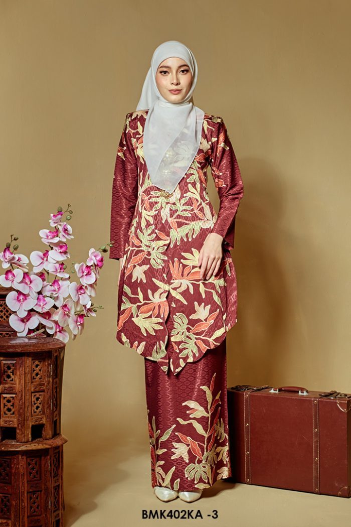 Kebaya Anggun 2.0 in Maroon (BMK402KA-3)