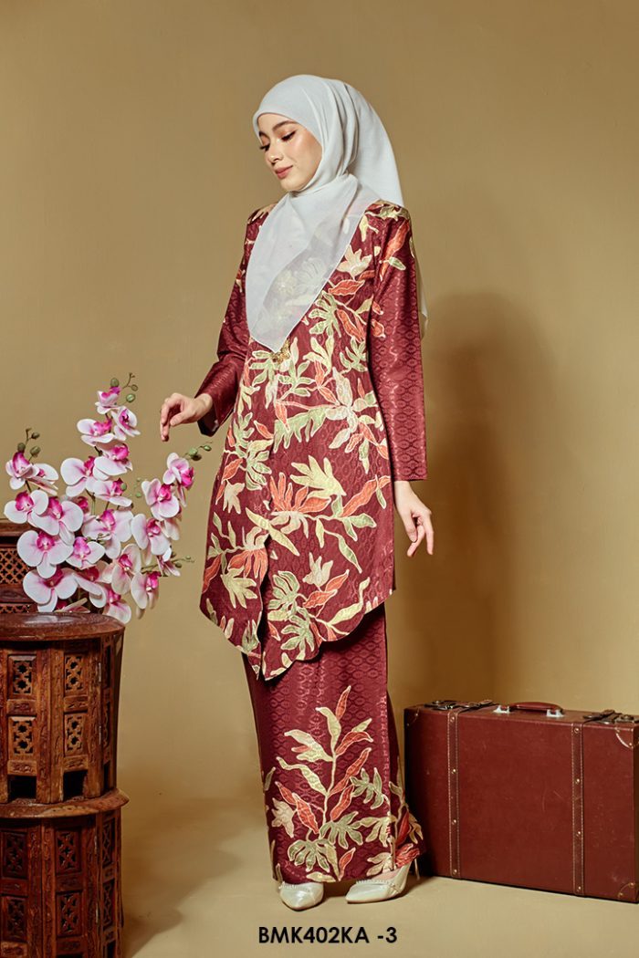 Kebaya Anggun 2.0 in Maroon (BMK402KA-3)