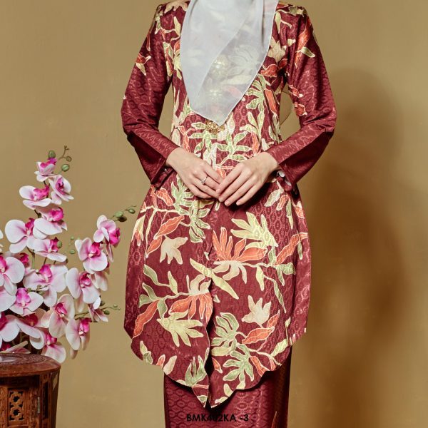 Kebaya Anggun 2.0 in Maroon (BMK402KA-3) - Image 3