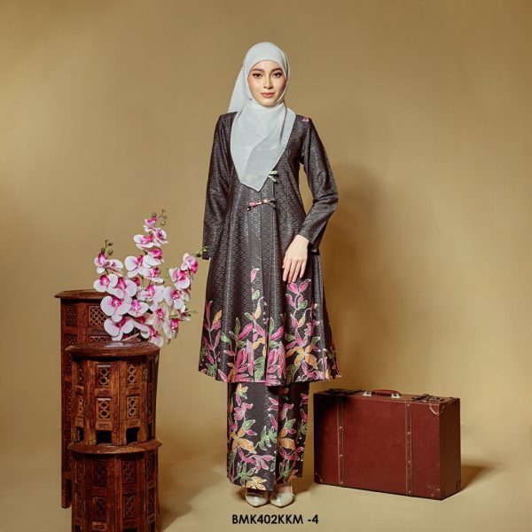 Kebarung Batiq Mia 3.0 Ribbon in Charcoal (BMK402KKM-4)