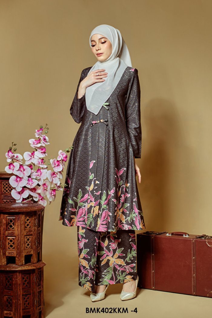 Kebarung Batiq Mia 3.0 Ribbon in Charcoal (BMK402KKM-4)