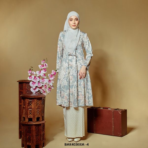 Kebarung Batiq Mia 3.0 Ribbon in Blue Grey (BMK403KKM-4)