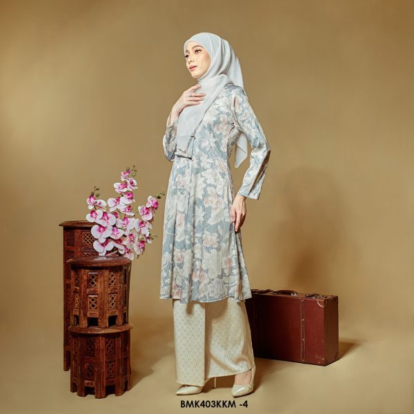 Kebarung Batiq Mia 3.0 Ribbon in Blue Grey (BMK403KKM-4) - Image 2