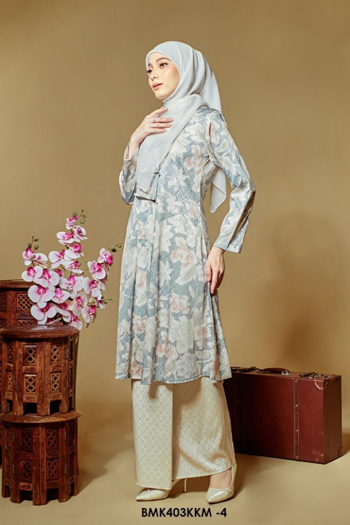 Kebarung Batiq Mia 3.0 Ribbon in Blue Grey (BMK403KKM-4)