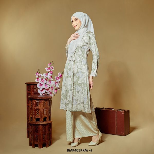 Kebarung Batiq Mia 3.0 Ribbon in Light Sage Green (BMK403KKM-6) - Image 2
