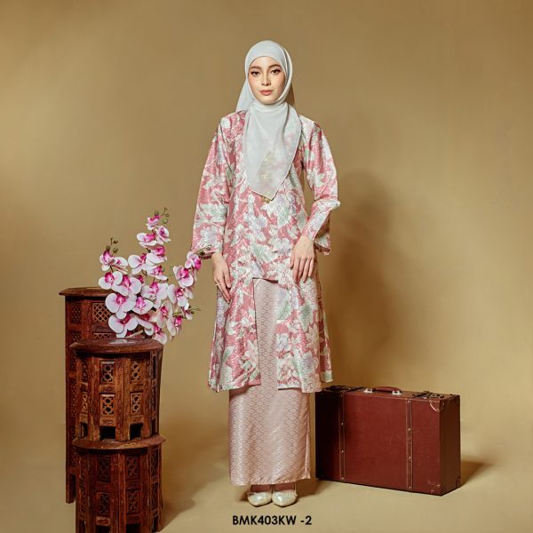 Kebaya Wilda Batiq Mia in Rose Pink (BMK403KW-2)