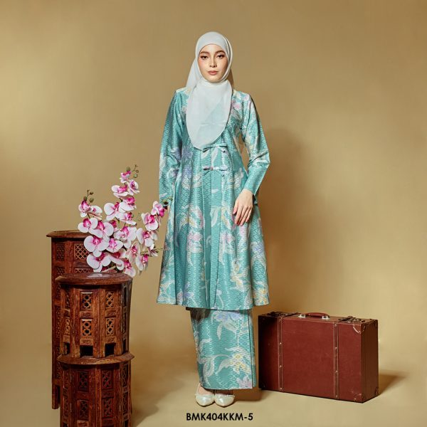 Kebarung Batiq Mia 3.0 Ribbon in Green Turqoise (BMK404KKM-5)