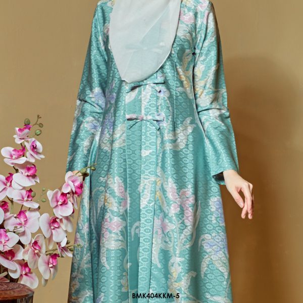 Kebarung Batiq Mia 3.0 Ribbon in Green Turqoise (BMK404KKM-5) - Image 3