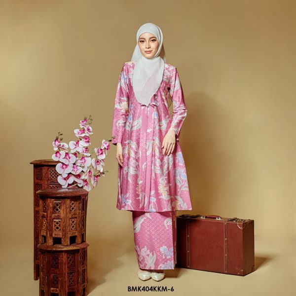 Kebarung Batiq Mia 3.0 Ribbon in Blush Pink (BMK404KKM-6)