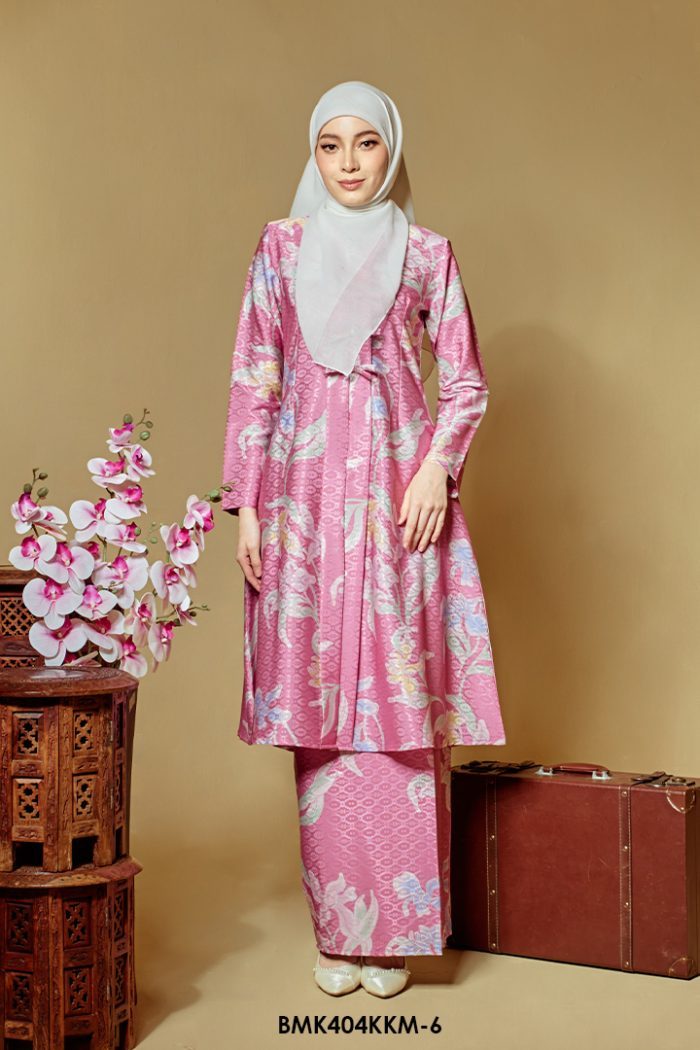Kebarung Batiq Mia 3.0 Ribbon in Blush Pink (BMK404KKM-6)