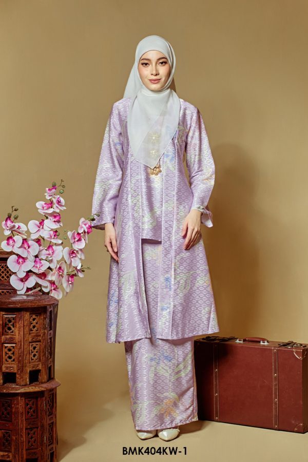 Kebaya Wilda Batiq Mia in Light Lilac (BMK404KW-1)