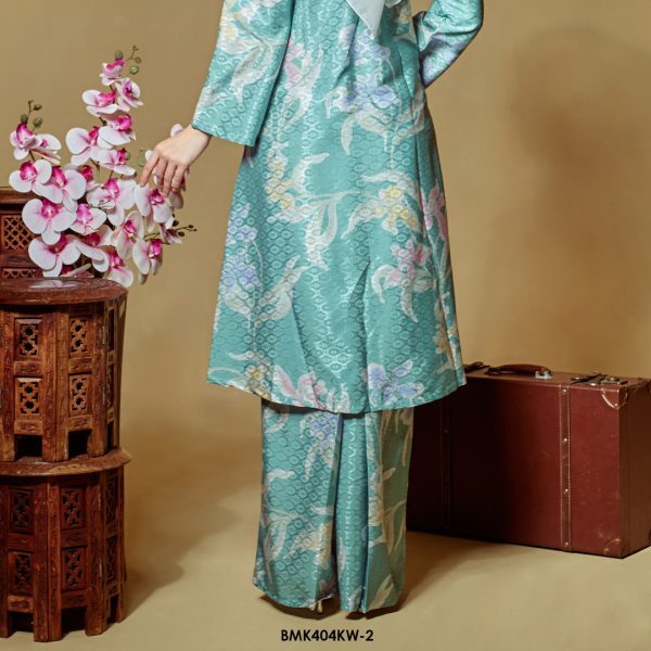 Kebaya Wilda Batiq Mia in Green Turqoise (BMK404KW-2) - Image 3