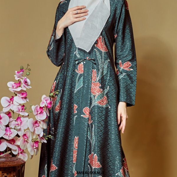 Kebarung Batiq Mia 3.0 Ribbon in Dark Emerald (BMK405KKM-5) - Image 3