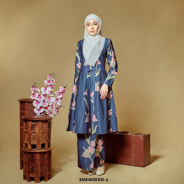 Kebarung Batiq Mia 3.0 Ribbon in Midnight Blue (BMK405KKM-6)