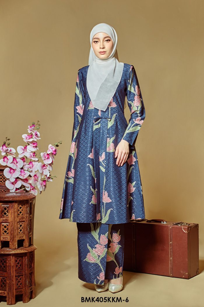 Kebarung Batiq Mia 3.0 Ribbon in Midnight Blue (BMK405KKM-6)