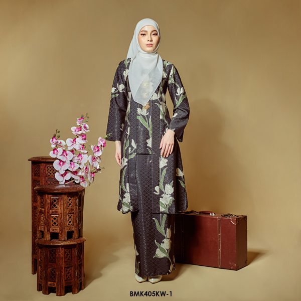 Kebaya Wilda Batiq Mia in Black (BMK405KW-1)