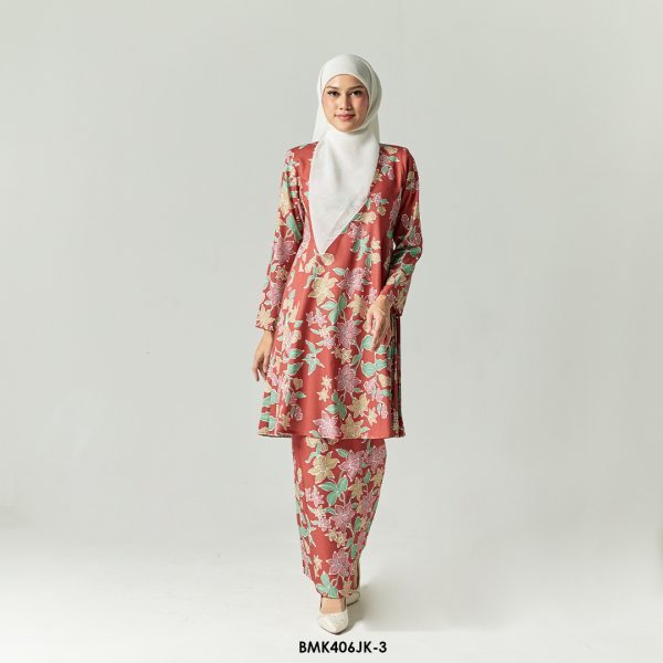 Juliana Kurung in Persian Red (BMK406JK-3)